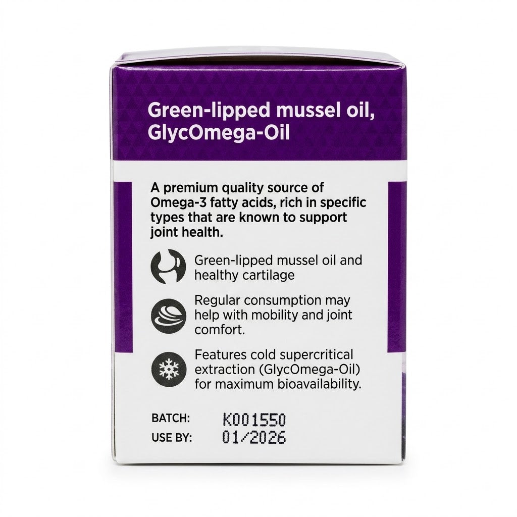 LIFESPAN Green Lipped Mussel Oil 25000mg 90 Capsules | GlycOmega™-Oil Omega-3 Joint Support | Made in New Zealand